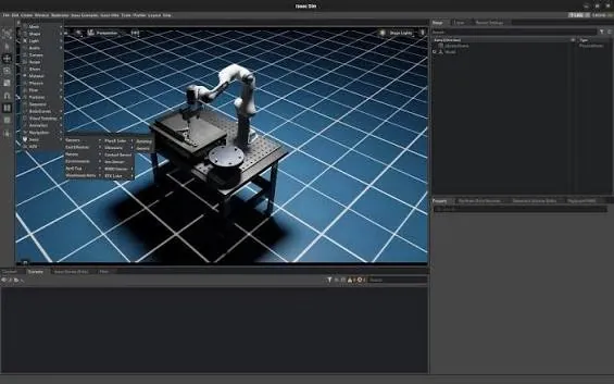 Robot arm training in simulator